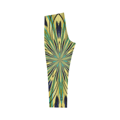 Stained Glass Kaleidoscope Mandala Abstract 2 Capri Legging (Model L02)