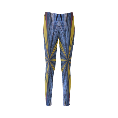 Stained Glass Kaleidoscope Mandala Abstract 4 Cassandra Women's Leggings (Model L01)