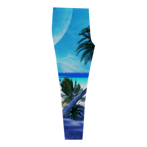 Awesome view over the ocean with ship Cassandra Women's Leggings (Model L01)