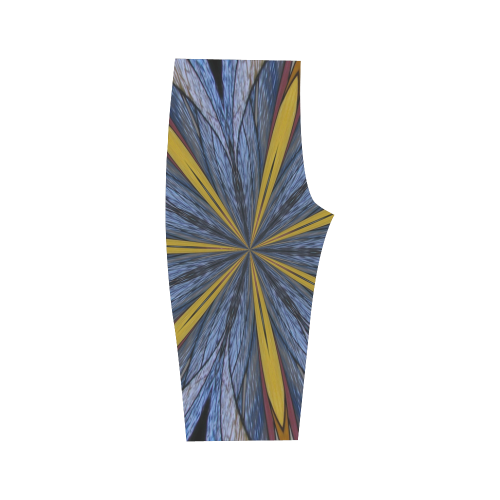 Stained Glass Kaleidoscope Mandala Abstract 4 Hestia Cropped Leggings (Model L03)