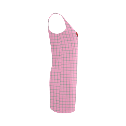 Nerd Geek Costume - Pink Plaid Medea Vest Dress (Model D06)