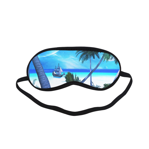 Awesome view over the ocean with ship Sleeping Mask