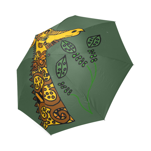 Giraffe Abstract Art Foldable Umbrella (Model U01)