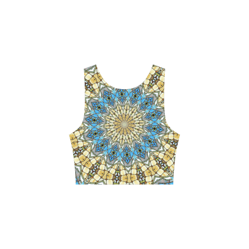 Stained Glass Kaleidoscope Mandala Abstract 1 Atalanta Sundress (Model D04)