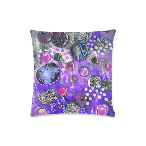 purple new Custom Zippered Pillow Case 16"x16"(Twin Sides)
