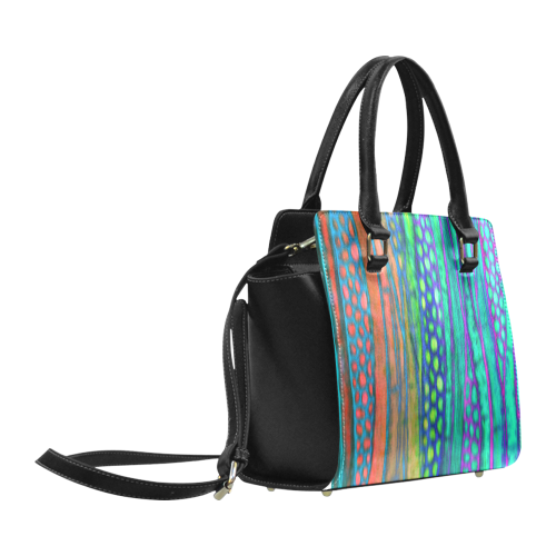 Abstract Pattern 6 Classic Shoulder Handbag (Model 1653)