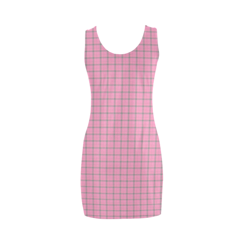 Nerd Geek Costume - Pink Plaid Medea Vest Dress (Model D06)
