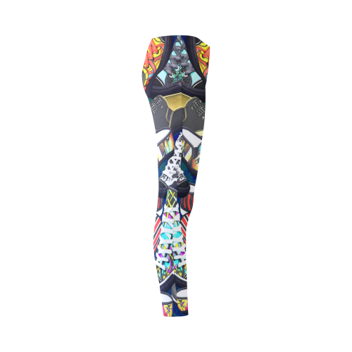 A pile multicolored SHOES / SNEAKERS pattern - CRAZY leggins Cassandra Women's Leggings (Model L01)