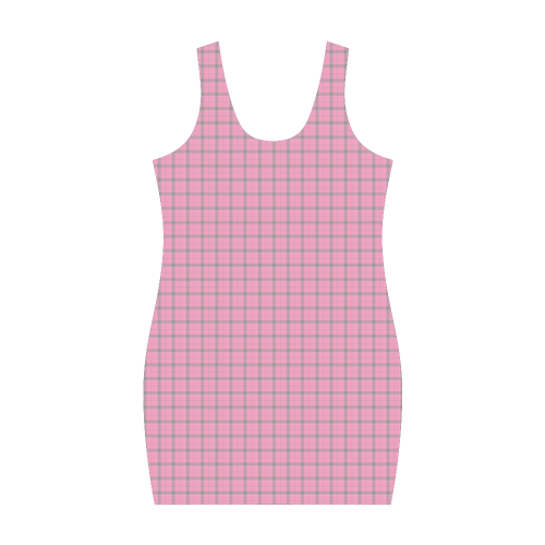 Nerd Geek Costume - Pink Plaid Medea Vest Dress (Model D06)
