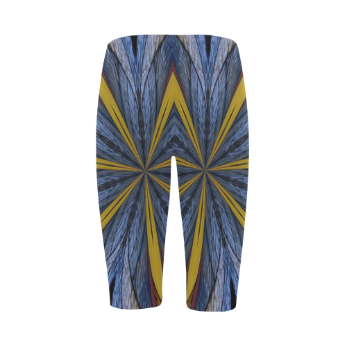 Stained Glass Kaleidoscope Mandala Abstract 4 Hestia Cropped Leggings (Model L03)