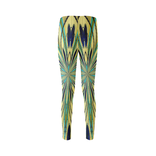 Stained Glass Kaleidoscope Mandala Abstract 2 Cassandra Women's Leggings (Model L01)