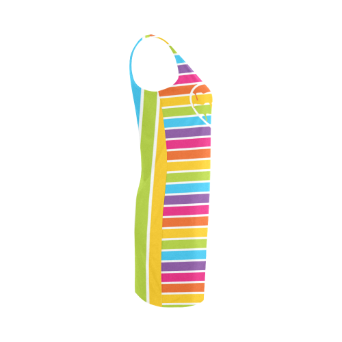 rainbow heart Medea Vest Dress (Model D06)