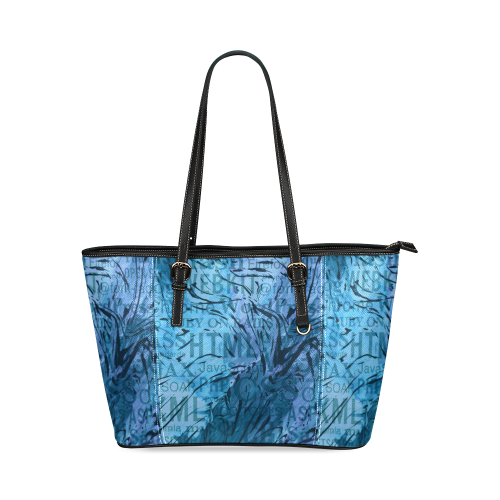 made of words,computer D Leather Tote Bag/Large (Model 1640)