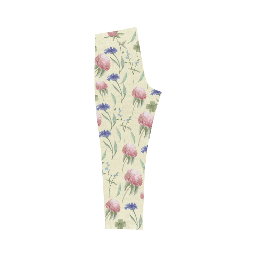 Field of wild flowers Capri Legging (Model L02)