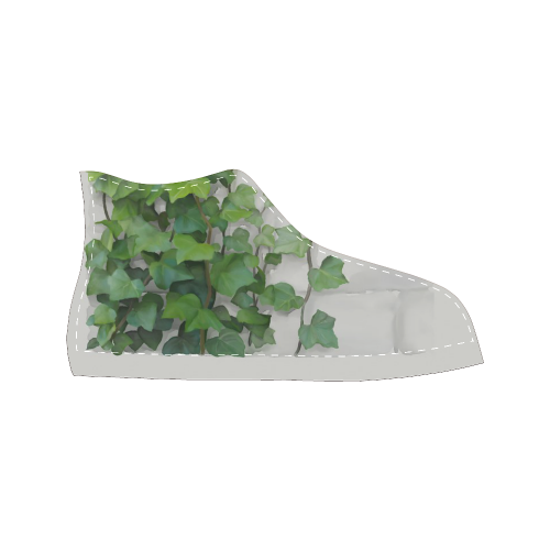 Watercolor Vines, climbing plant Women's Classic High Top Canvas Shoes (Model 017)