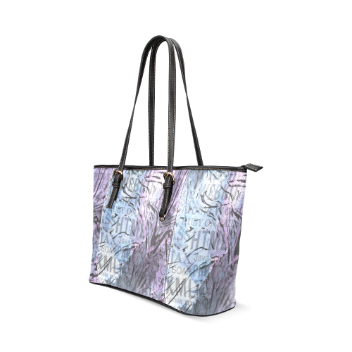 made of words,computer A Leather Tote Bag/Large (Model 1640)