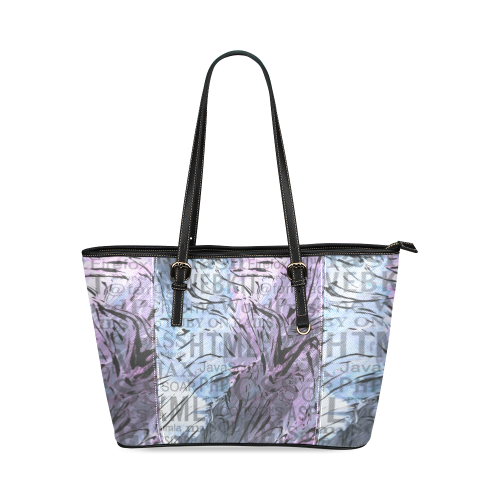made of words,computer A Leather Tote Bag/Small (Model 1640)
