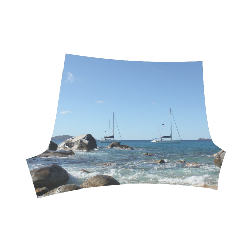 Sailing Boats at Virgin Gorda BVI Briseis Skinny Shorts (Model L04)