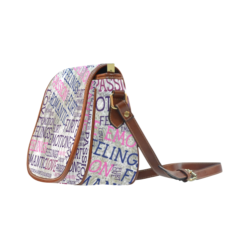made of words,great feelings A Saddle Bag/Small (Model 1649) Full Customization