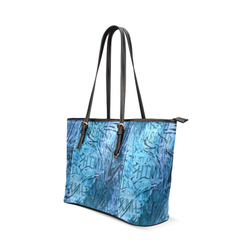 made of words,computer D Leather Tote Bag/Large (Model 1640)