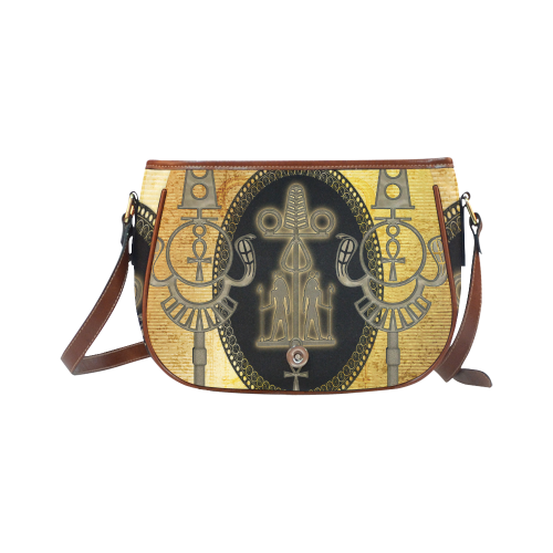 Wonderful egptian sign Saddle Bag/Large (Model 1649)