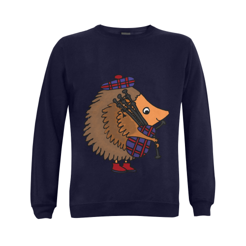 Funny Hedgehog Playing Bagpipes