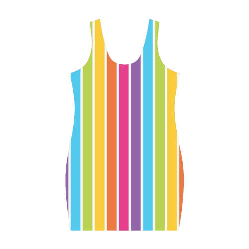 rainbow heart Medea Vest Dress (Model D06)