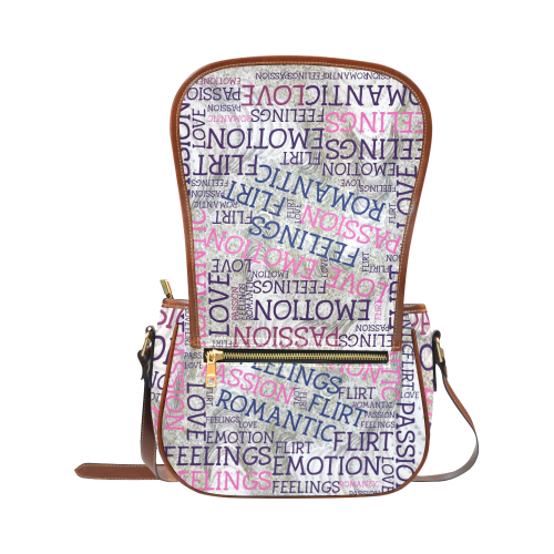 made of words,great feelings A Saddle Bag/Small (Model 1649) Full Customization