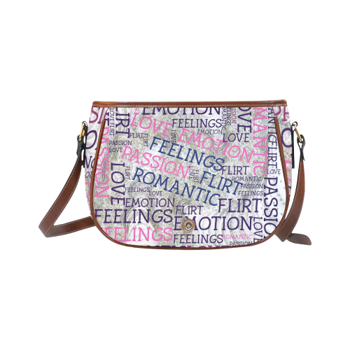 made of words,great feelings A Saddle Bag/Small (Model 1649) Full Customization