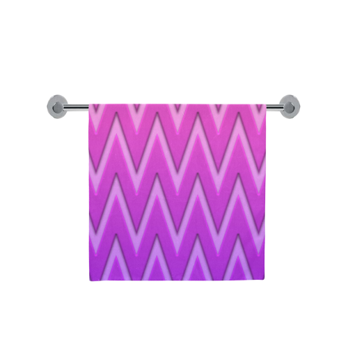 Pink/Purple Chevron/Pattern Bath Towel 30"x56"