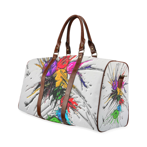 Plash (Original Paint) by Nico Bielow Waterproof Travel Bag/Small (Model 1639)