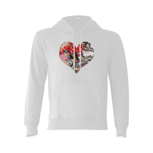 Heart Playing Card Shape - Las Vegas Icons Oceanus Hoodie Sweatshirt (Model H03)