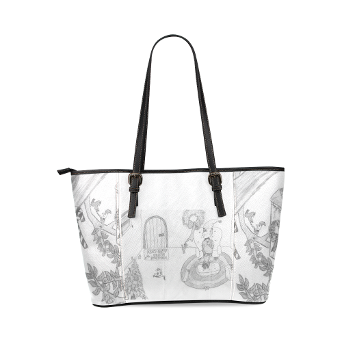 Elfies by HR Leather Tote Bag/Large (Model 1640)