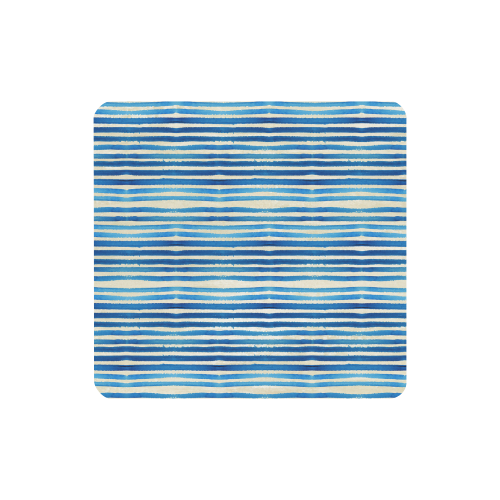 Watercolor STRIPES grunge pattern - blue Women's Clutch Wallet (Model 1637)