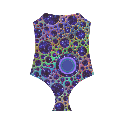 Universe DOTS GRID colored pattern Strap Swimsuit ( Model S05)