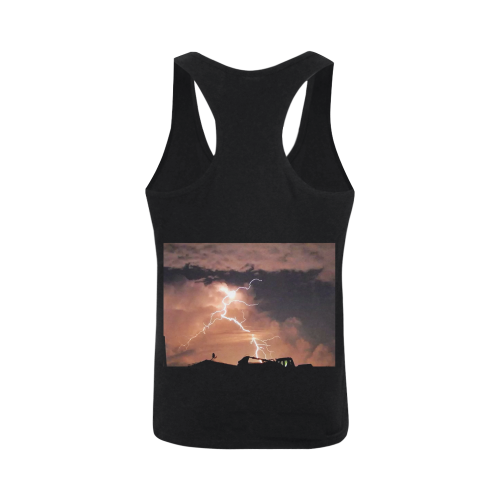 Mister Lightning Plus-size Men's I-shaped Tank Top (Model T32)