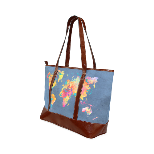 world map 18 Tote Handbag (Model 1642)