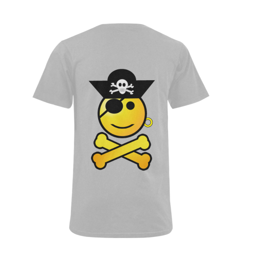 Pirate Emoticon - Smiley Emoji Men's V-Neck T-shirt (USA Size) (Model T10)