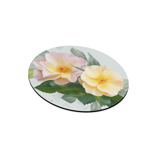 Wild Roses Round Mousepad