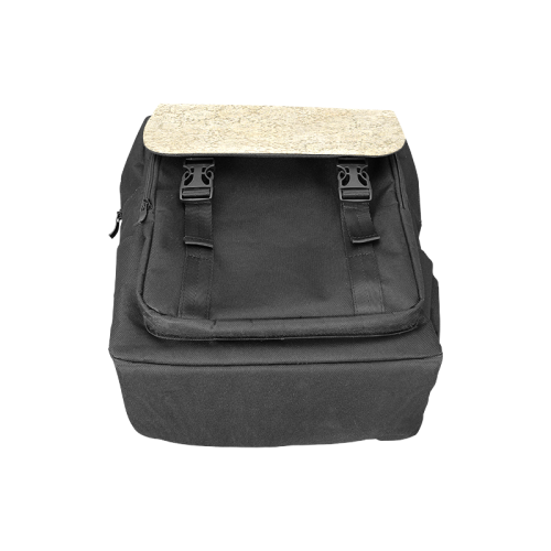 Old CROCHET / LACE FLORAL pattern - beige Casual Shoulders Backpack (Model 1623)
