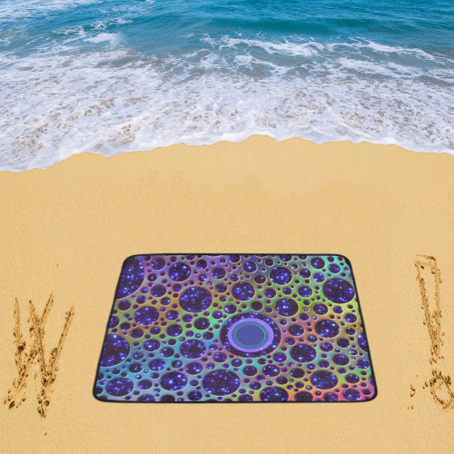 Universe DOTS GRID colored pattern Beach Mat 78"x 60"