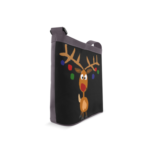 Funny Funky Rudolph Reindeer Christmas Art Crossbody Bags (Model 1613)