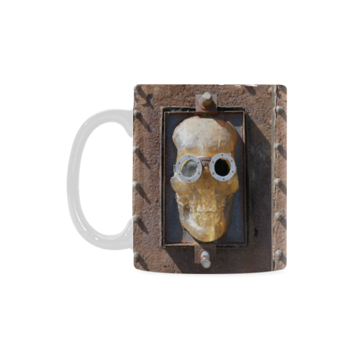 Steampunk skull pirate White Mug(11OZ)