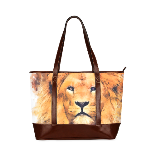 lion Tote Handbag (Model 1642)