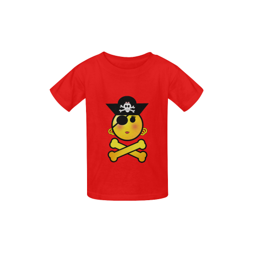 Pirate Emoticon - Smiley Emoji Girl Kid's  Classic T-shirt (Model T22)