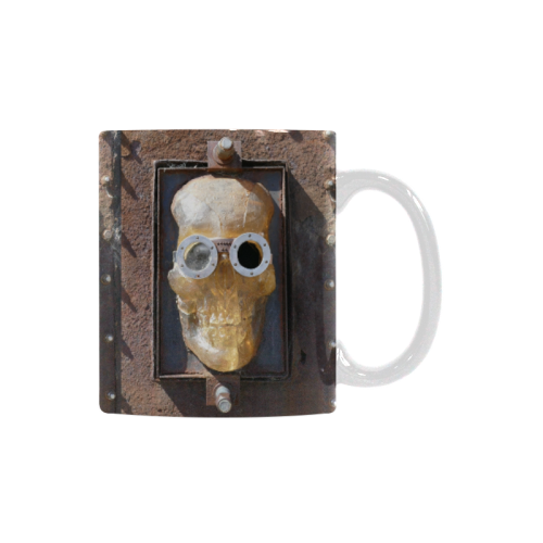 Steampunk skull pirate White Mug(11OZ)
