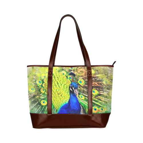 peacock Tote Handbag (Model 1642)