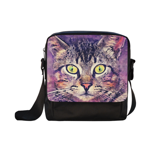 cat Crossbody Nylon Bags (Model 1633)