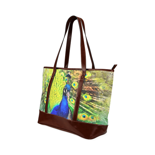 peacock Tote Handbag (Model 1642)