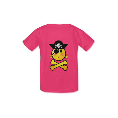 Pirate Emoticon - Smiley Emoji Girl Kid's  Classic T-shirt (Model T22)